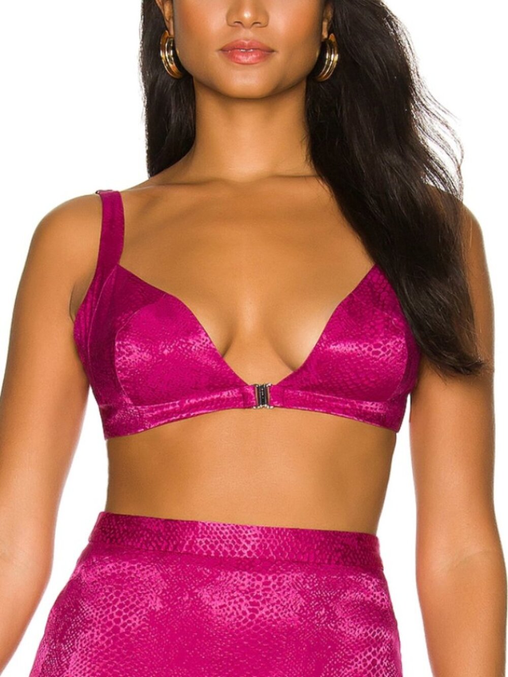 NBD Women's Fuchsia Cropped Bralette